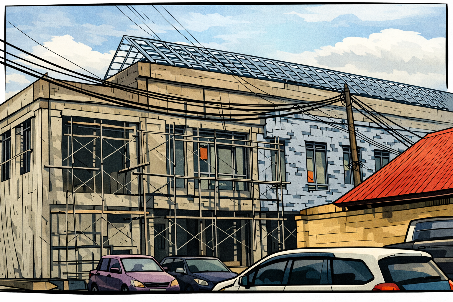 Intip Gedung Intelkam Polresta Barelang: Harusnya Sudah Gunting Pita Bukan Lagi Lihat Tukang Pasang Bata