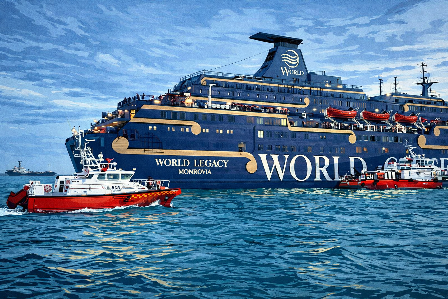 Drama Subuh di Kapal Pesiar World Legacy