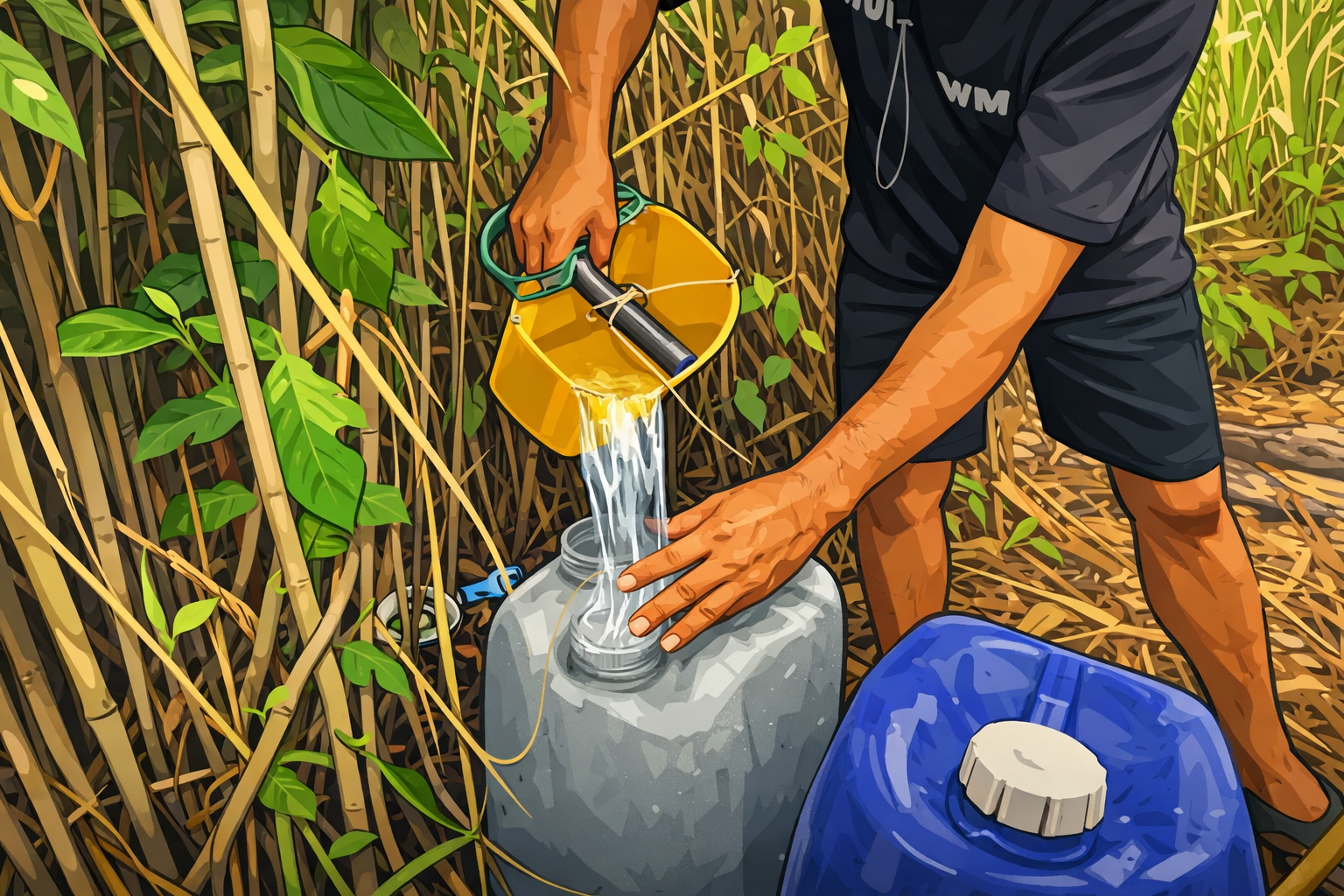 Asa Di Tengah Keruhnya Sumur Sagu di Lingga